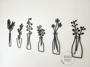 Wildflower Vases (set of 6)