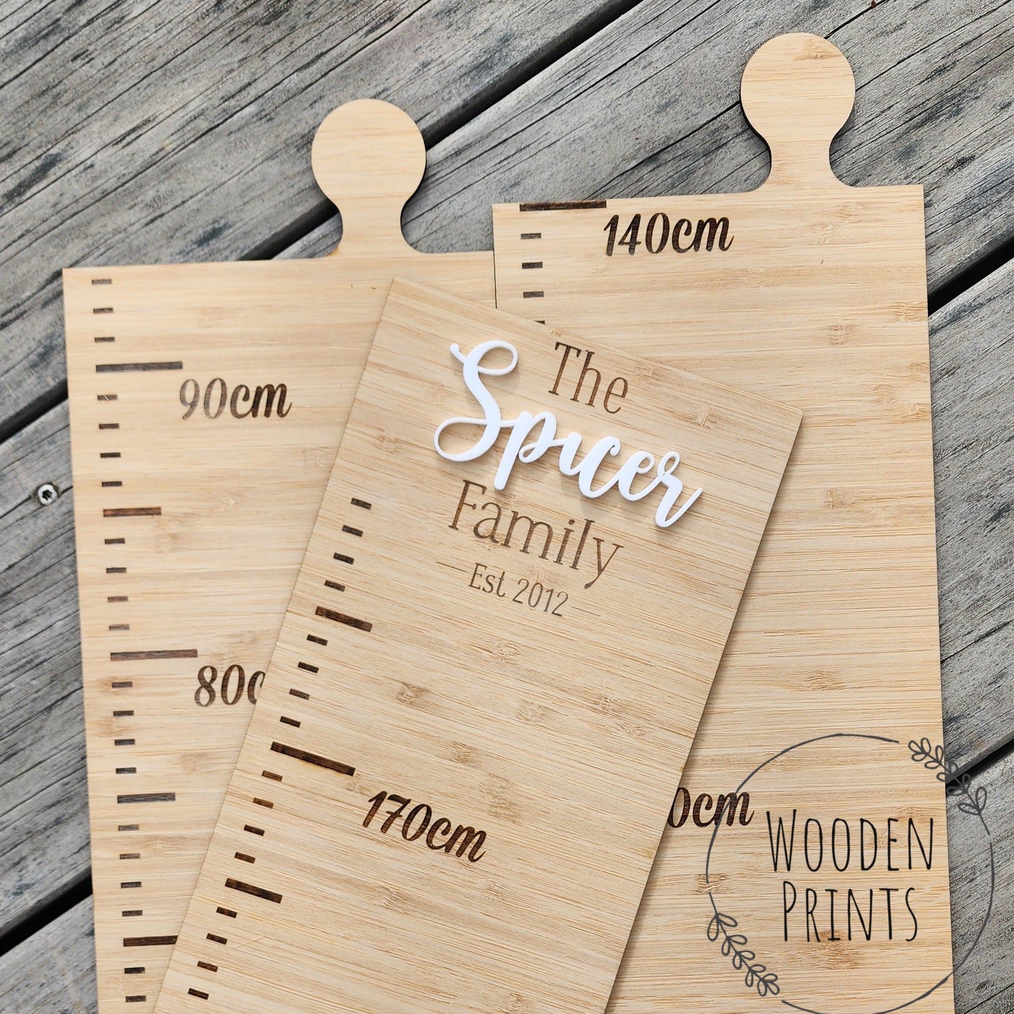 Personalised Height Ruler | Growth Chart | by Wooden Prints
