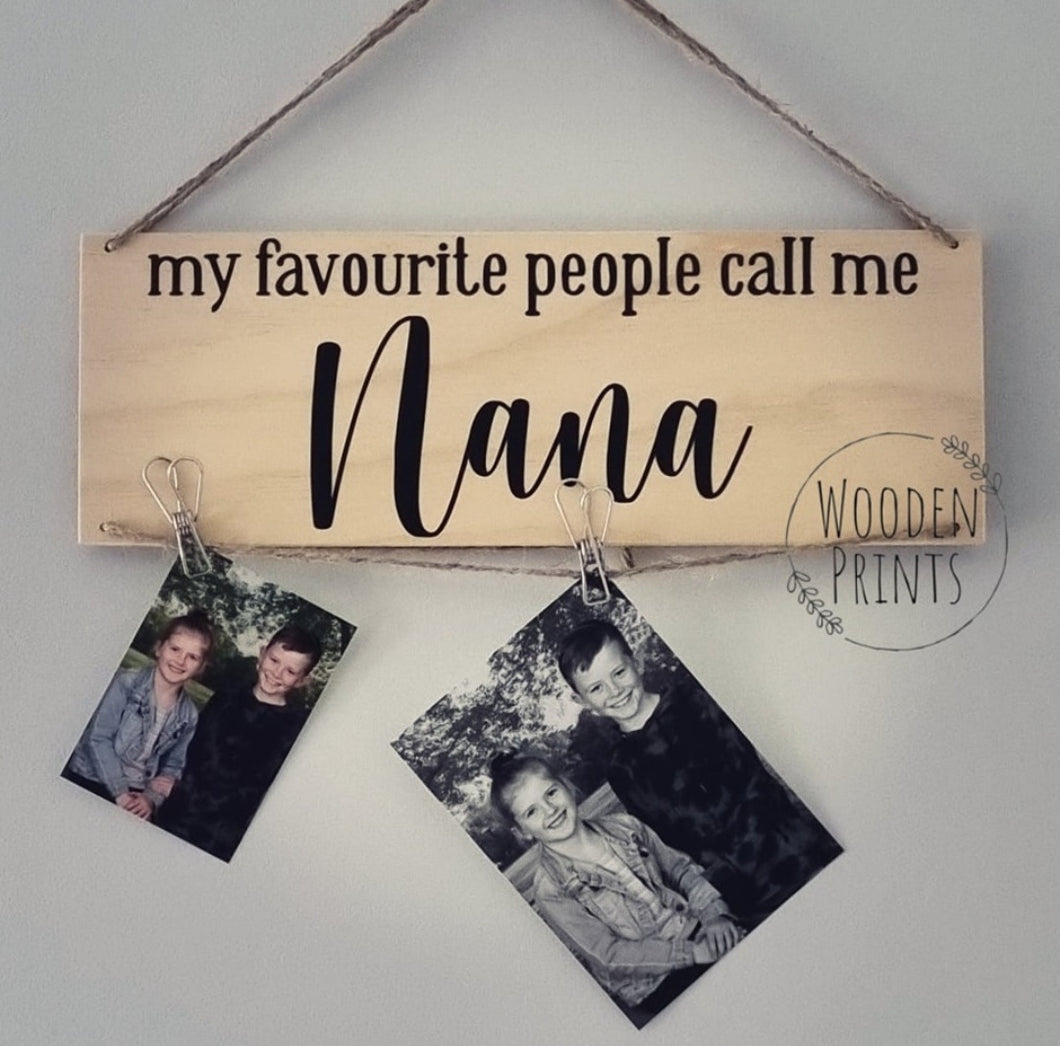 Personalised Photo Hanger