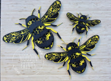 Layered Bee Wall Art – Set of 3